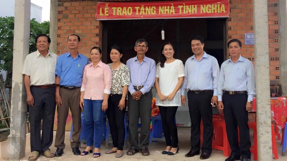 On 03/06/2016, Vinh Loc – Ben Luc Corporation donated a house to Mr. Le Van O's household in Phuoc Lam commune, Can Giuoc district, Long An province